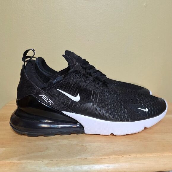 Nike Air Max 270 Shoes Black White AH8050-002 Men’s Size 10